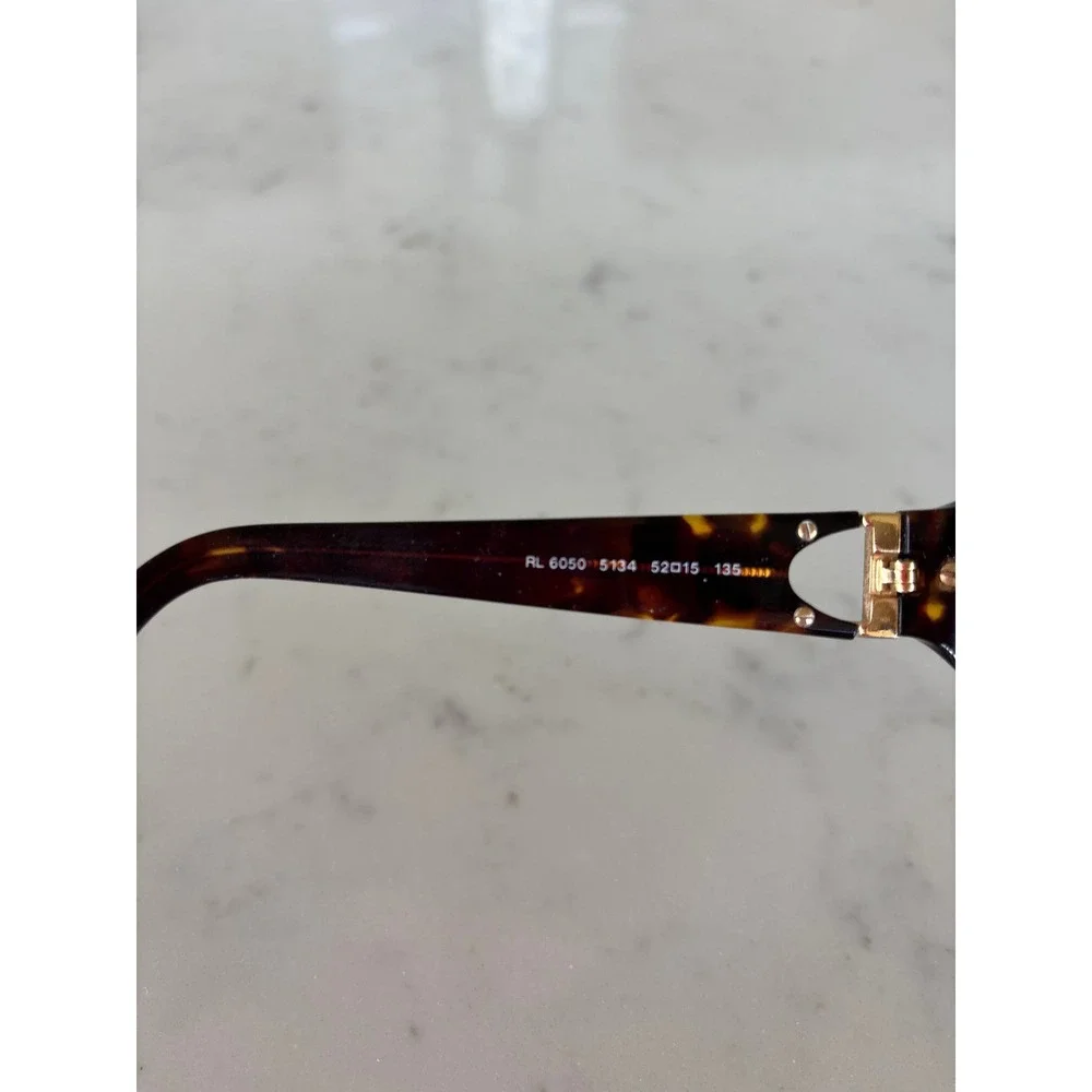 Ralph Lauren Tortoise Shell Eyeglasses Frames Italy 52-15-135
